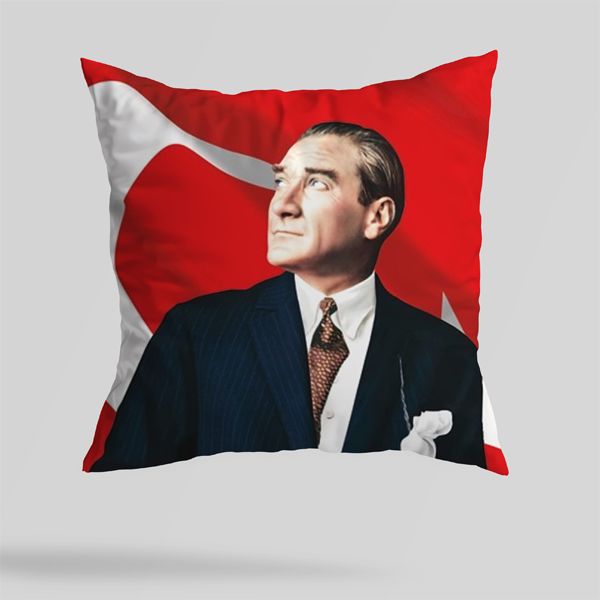 Atatürk 3 Baskılı Yastık