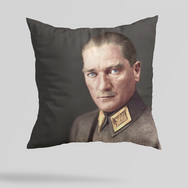 Atatürk 4 Baskılı Yastık