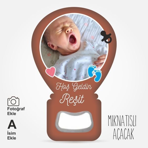 Resim Baskılı Balon Mıknatıslı Açacak-16 adet