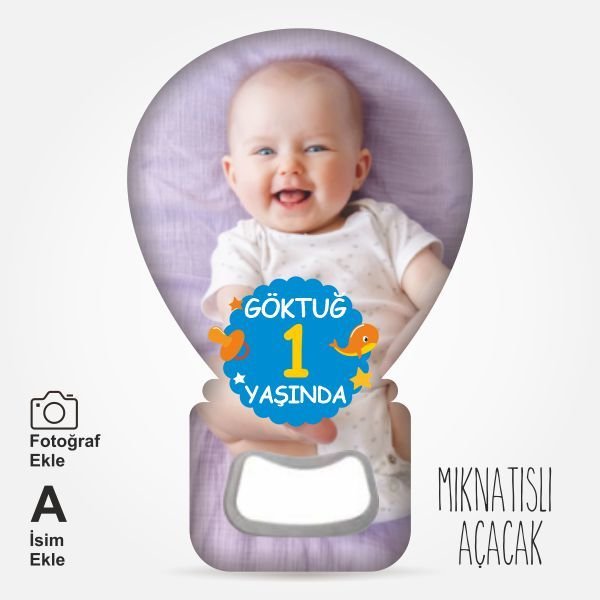 Resim Baskılı Balon Mıknatıslı Açacak-16 adet