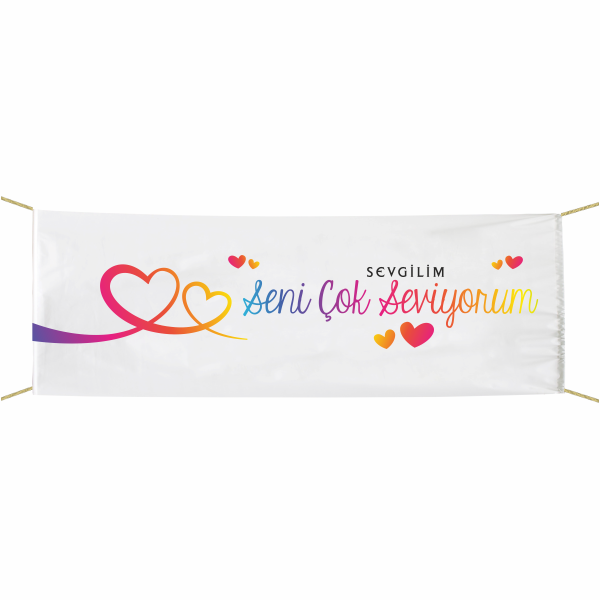 Seni Çok Seviyorum Afiş--Pankart 75x300 cm