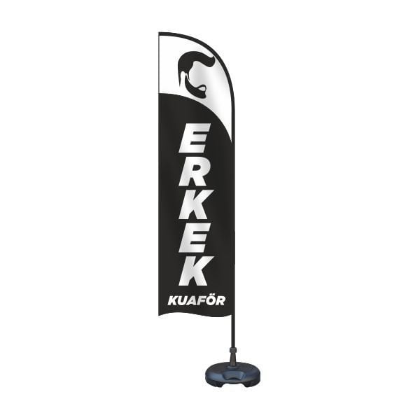 Erkek Kuaförü Yelken Bayrak Takımı