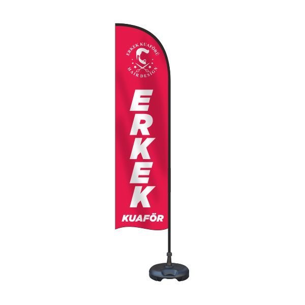 Erkek Kuaförü Yelken Bayrak Takımı