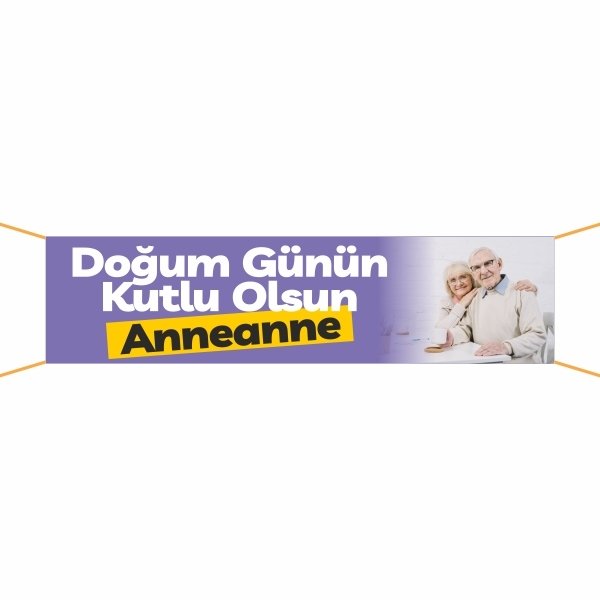 Doğum Günü Pankartı (Anneannem)-17 75x300 cm