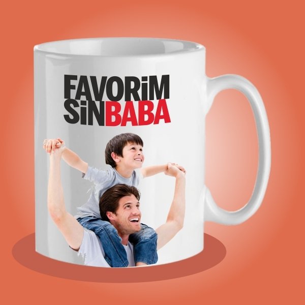 Babalar Günü Resim Baskılı Kupa Bardak-7