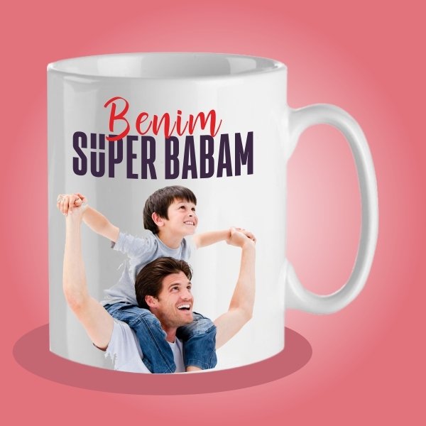 Babalar Günü Resim Baskılı Kupa Bardak-9