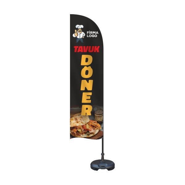 Tavuk Döner Yelken Bayrak Takımı