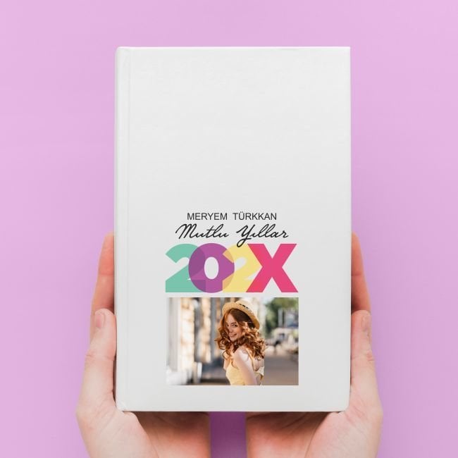 Fotoğraf Baskılı 2024 Temalı Deri Kaplı Defter-002