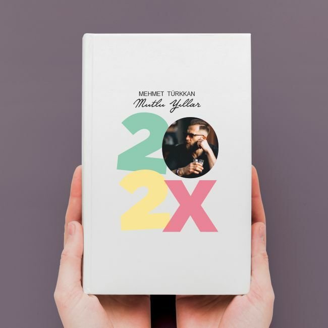 Fotoğraf Baskılı 2024 Temalı Deri Kaplı Defter-003