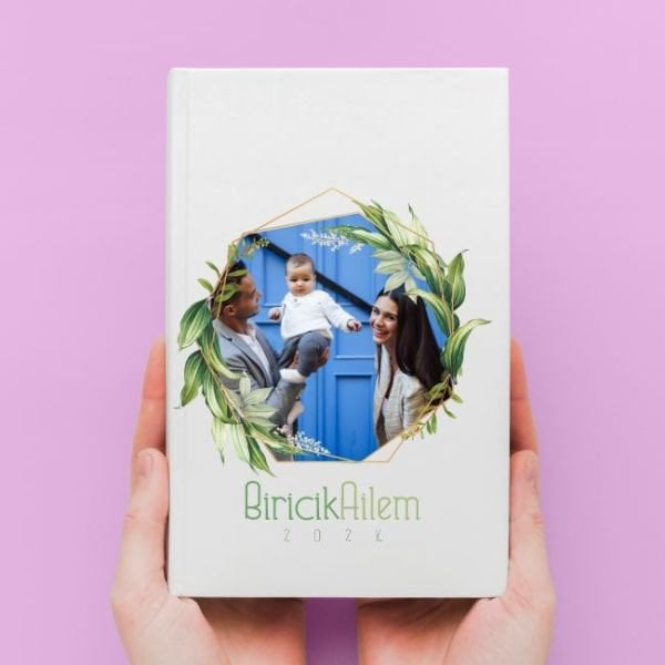 Fotoğraf Baskılı 2024 Temalı Deri Kaplı Defter-010