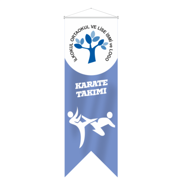 Karate Takımı Kırlangıç Flama 70x200 cm