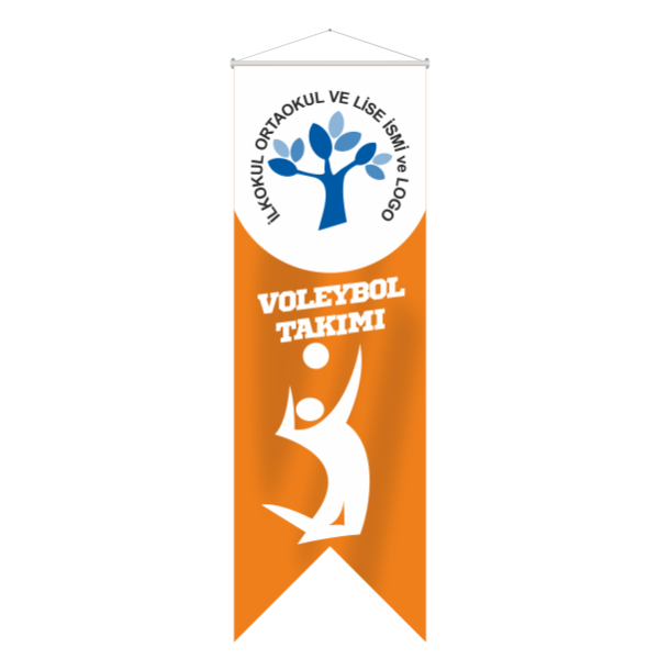 Voleybol Takımı Kırlangıç Flama 70x200 cm