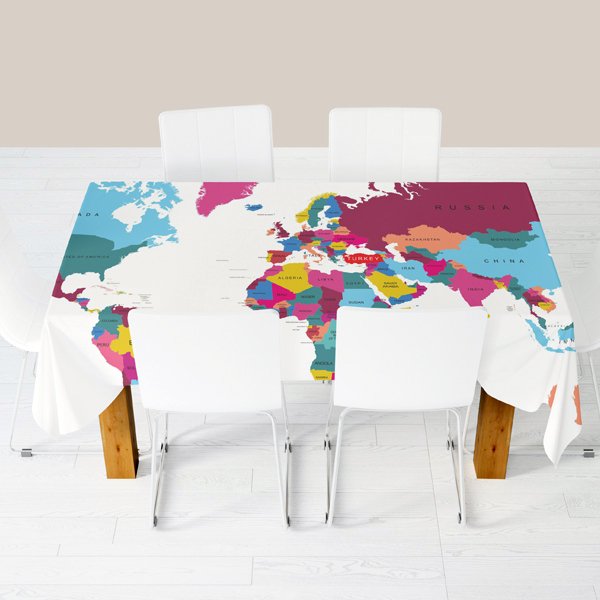 Dijital Baskı Masa Örtüsü 150x170 cm-012