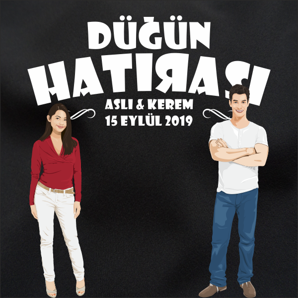 Düğün Hatırası Kumaş Pankart 150x250 cm