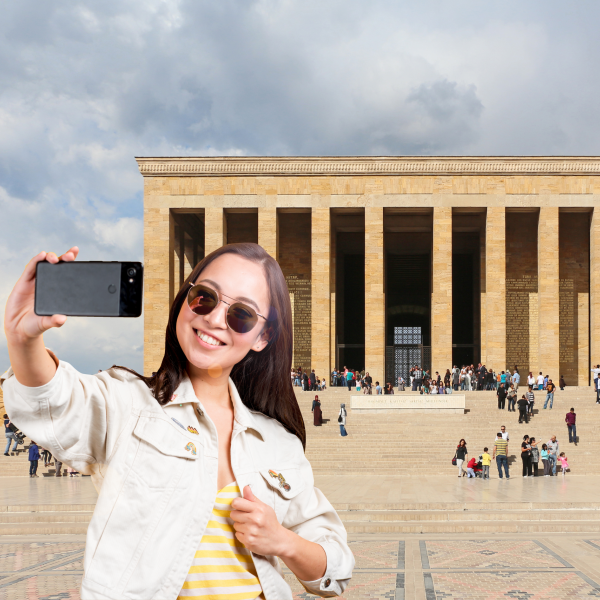 Selfie Anıtkabir Kumaş Pankart 200X300 cm