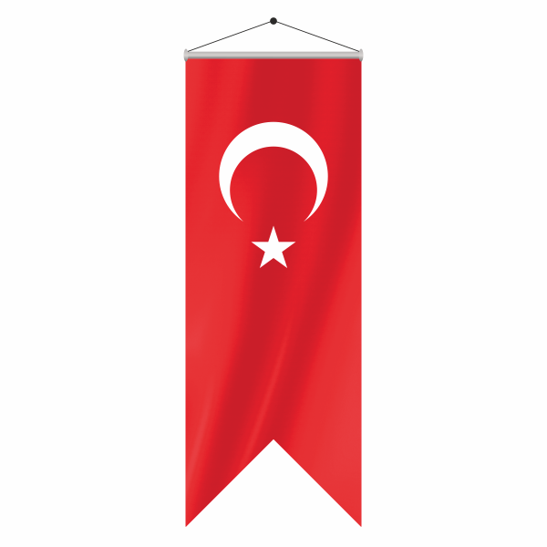 Alpaka Kırlangıç Türk Bayrağı 50X150 cm