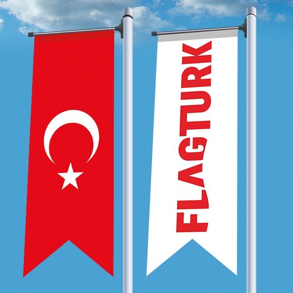 70x200 SATEN TÜRK KIRLANGIÇ BAYRAK