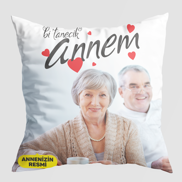 Kişiye Özel Resimli Anne Temalı Yastık