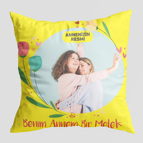 Kişiye Özel Resimli Anne Temalı Yastık