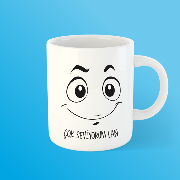 Çok Seviyorum Lan Bardak Kupa