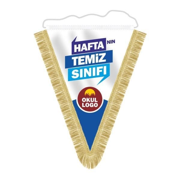 Haftanın Temiz Sınıfı Püsküllü Flama 25x35 cm