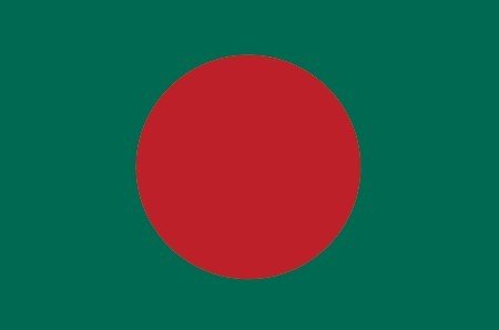 Bangladeş 15x22,5 Masa Bayrağı (Direksiz)