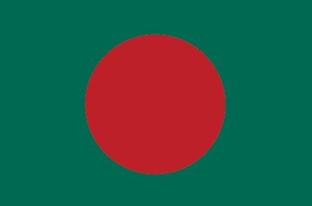 Bangladeş 15x22,5 Masa Bayrağı (Direksiz)