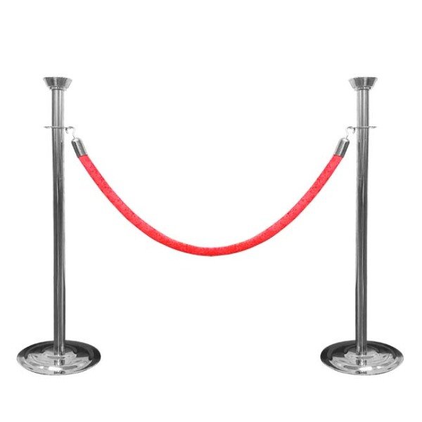 Protokol Köşesi Krom Bariyer - 75 cm
