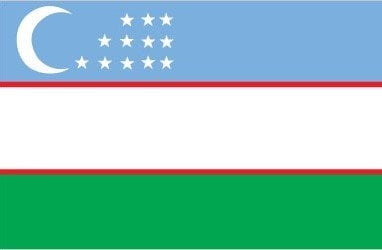 Özbekistan 15x22,5 Masa Bayrağı (Direksiz)