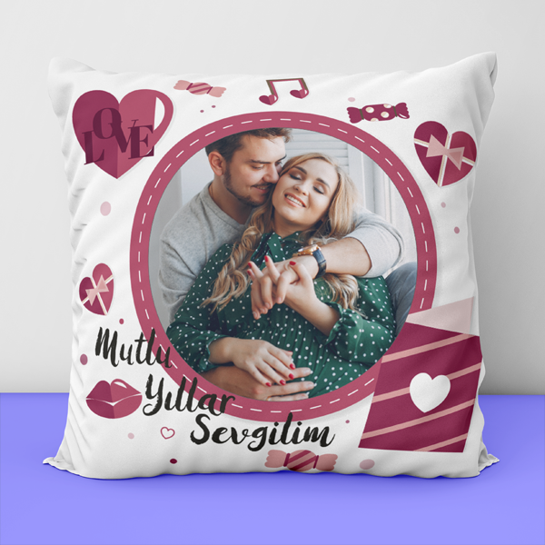 Yeni Yıl Resim Baskılı Yastık-8