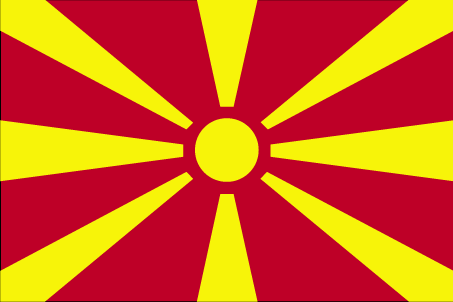 Makedonya 15x22,5 Masa Bayrağı (Direksiz)