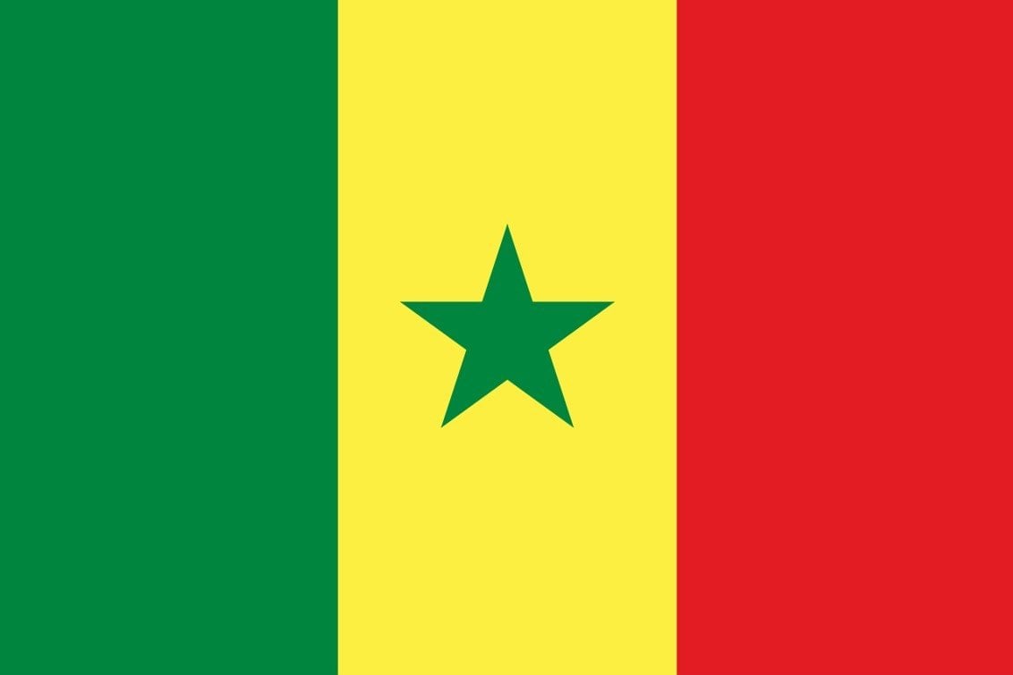 Senegal 15x22,5 Masa Bayrağı (Direksiz)