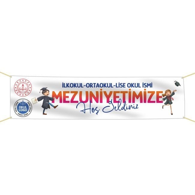 Mezuniyet Pankartı-1- 75x300 cm