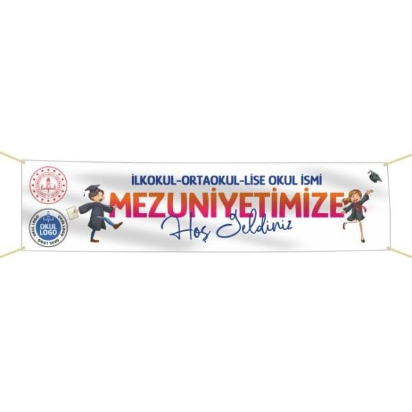 Mezuniyet Pankartı-1- 75x300 cm