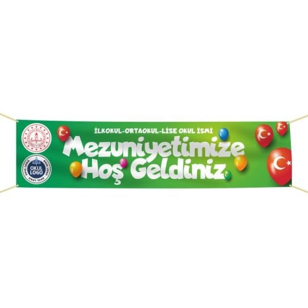 Mezuniyet Pankartı-7- 75x300 cm