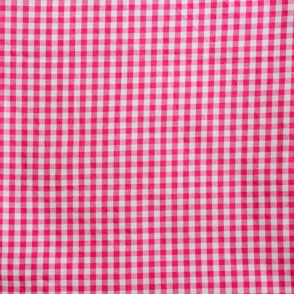 Pötikare Masa Örtüsü Pembe-Beyaz Küçük Kareli 160x160 cm