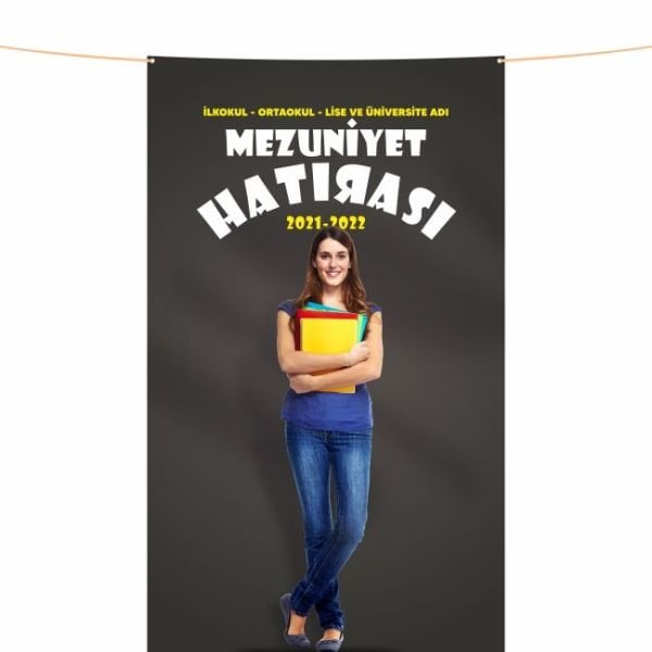 Mezuniyet Hatırası Pankartı-10- 150x250 cm
