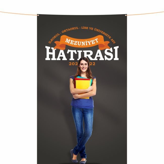 Mezuniyet Hatırası Pankartı-11- 150x250 cm