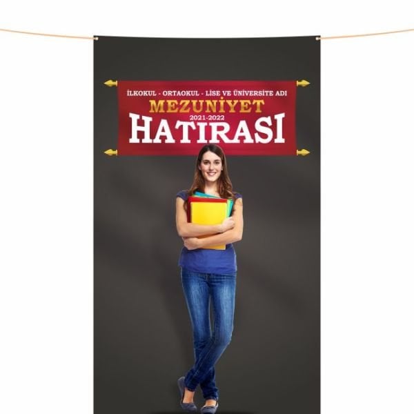Mezuniyet Hatırası Pankartı-12- 150x250 cm