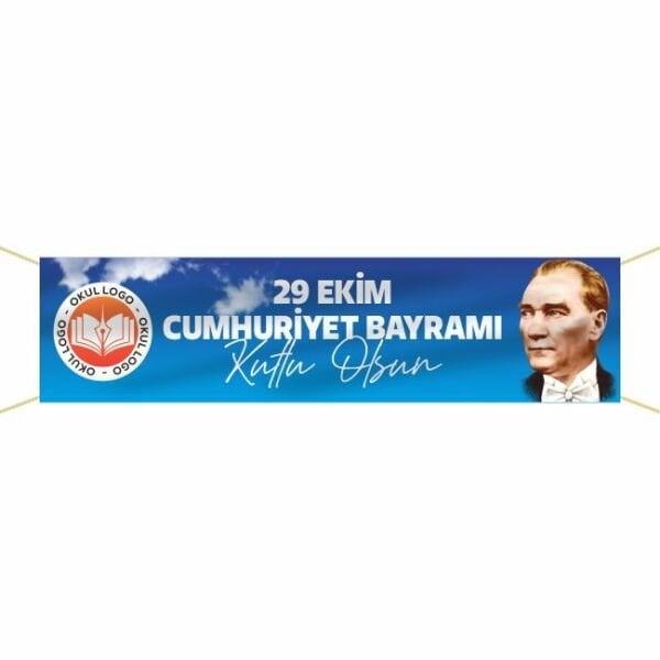 29 Ekim Cumhuriyet Bayramı Pankartı - 002