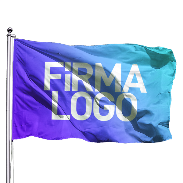 Özel Logolu Gönder Flama 200x300 - Tek Kat Saten