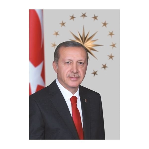 CUMHURBAŞKANI Recep Tayyip Erdoğan Portresi 100x150 cm