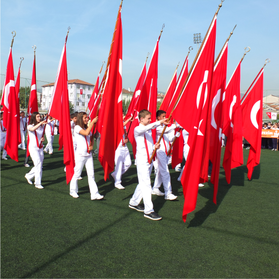 Okul Flaması Tören Takım Seti 2