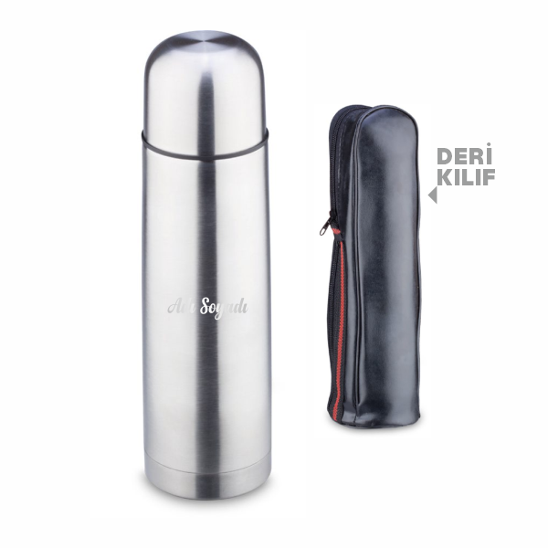 Kişiye Özel Çantalı Seyahat Termosu 750 ml.