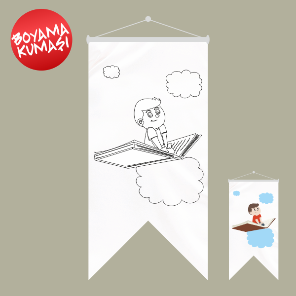 Eğitim 2 Kırlangıç Boyama Kumaşı 50x70 cm