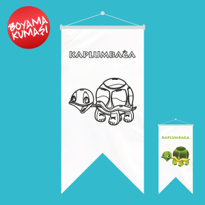 Kaplumbağa Kırlangıç Boyama Kumaşı 50x70 cm