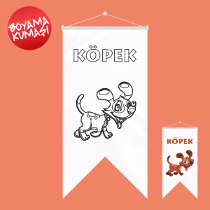 Köpek Kırlangıç Boyama Kumaşı 50x70 cm