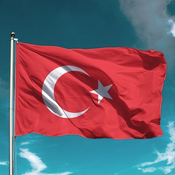 Türk Bayrağı 300x450 cm - Mesh Kumaş