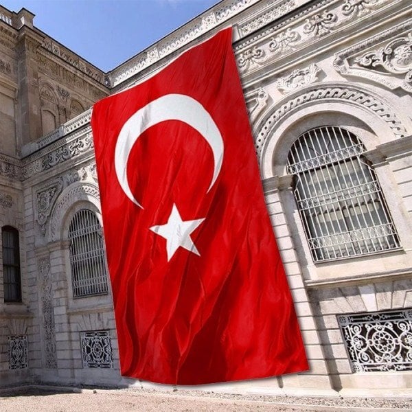 Türk bayrağı 400x600 cm Alpaka Kumaş