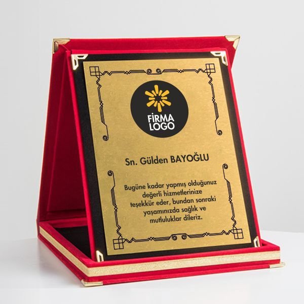 Kırmızı Kadife Plaket-0002